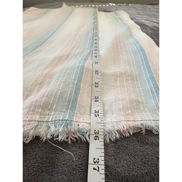 Cloth & Stone Womens Sleeveless Striped Dress S Pastel Blue & Pink Button Accent - Picture 13 of 13